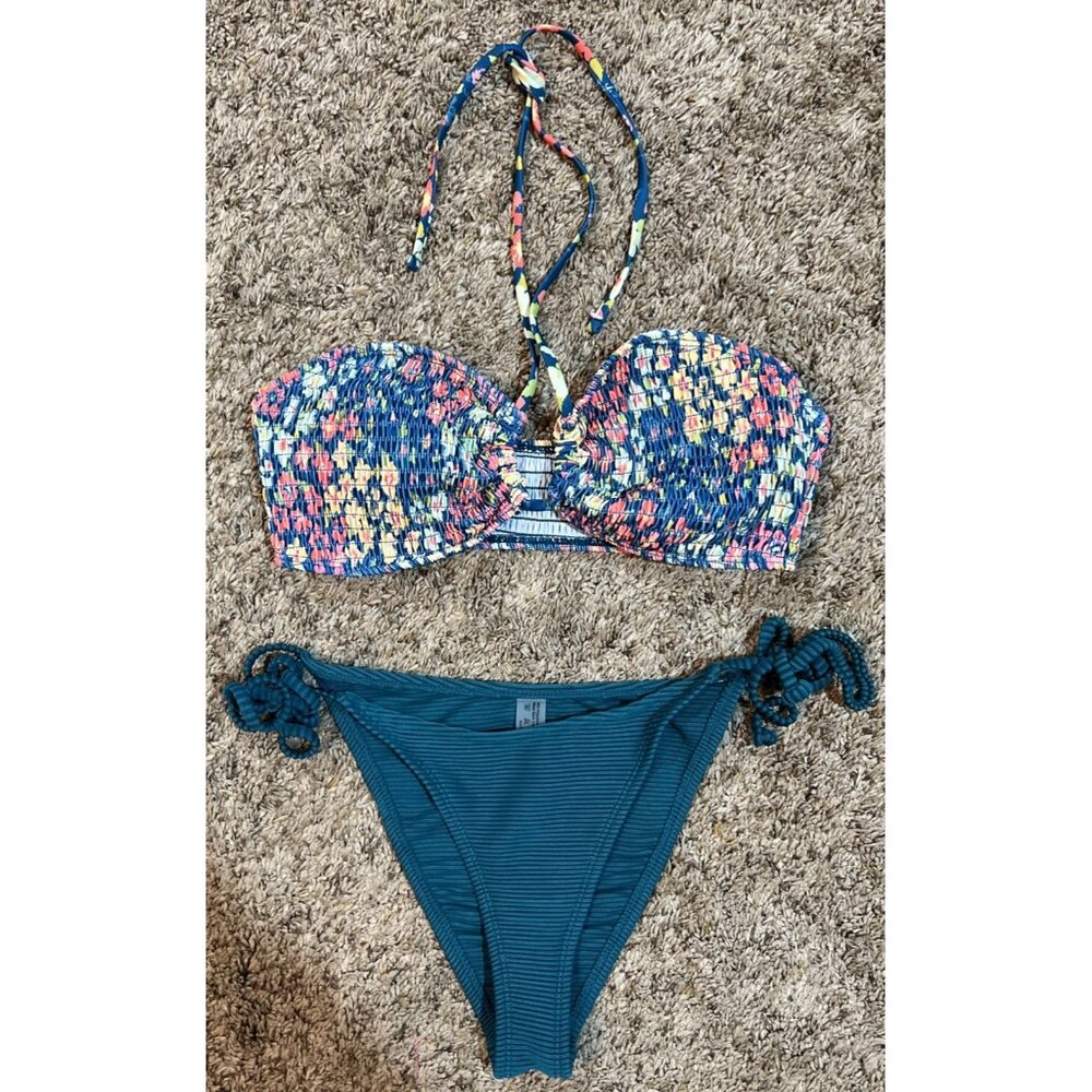 Green String Bikini Set~ Bottoms & Top Size Medium